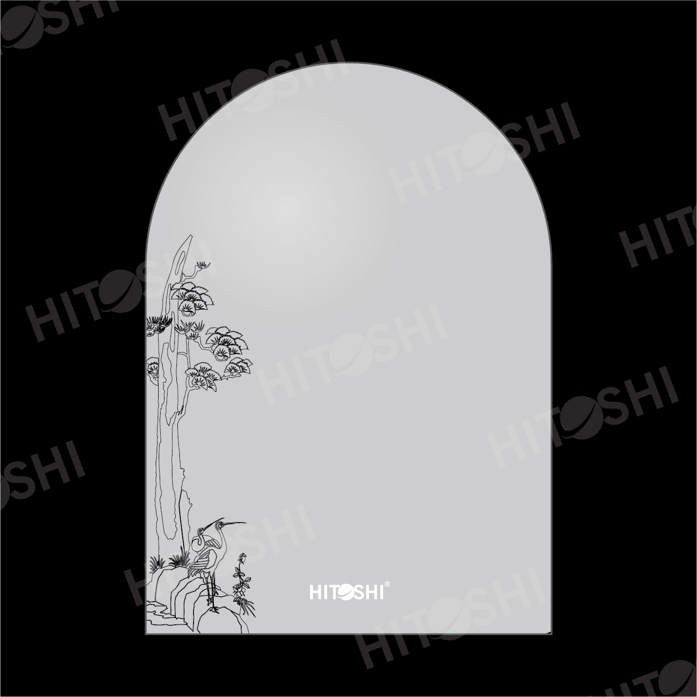 Gương 1 Lớp KT( 500x700x5)mm HT-838