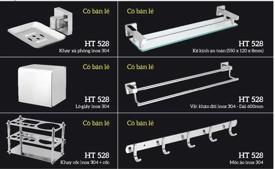 Phụ Kiện Phòng Tắm Inox
