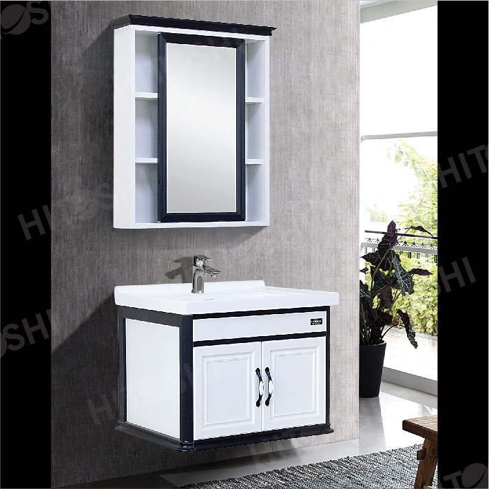 Tủ Chậu Đen Trắng HT-8072E - HẾT HÀNG